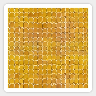 Yellow stone pattern Sticker